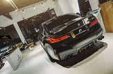 Future Design Carbon Carbon Fiber Rear Diffuser M5 Performance Style For BMW 5 Series G30 530i 540i 2017-ON - Performance SpeedShop